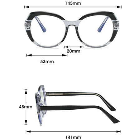 Rame de Ochelari Dama Bliss black protectie PC [3]