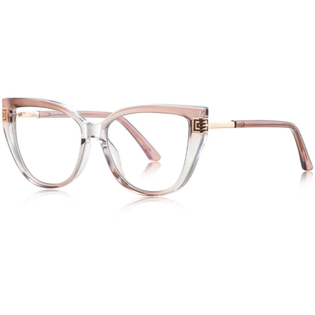 Ochelari Protectie PC - Rame de Ochelari Dama Fatima beige transparent/gold protectie PC