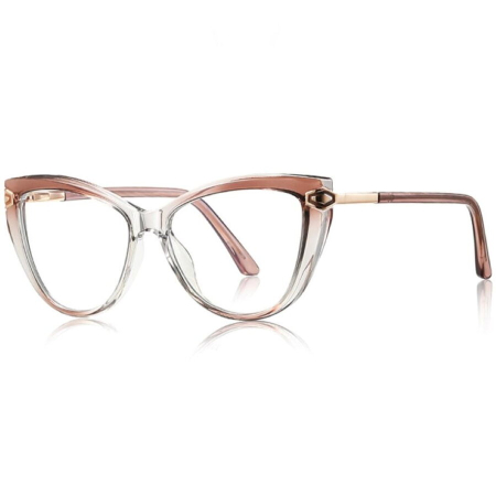 Rame de vedere Femei - Rame de Ochelari Dama Ilona beige transparent/gold protectie PC