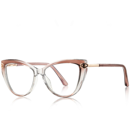 Ochelari Protectie PC - Rame de Ochelari Dama Ilona beige transparent/gold protectie PC