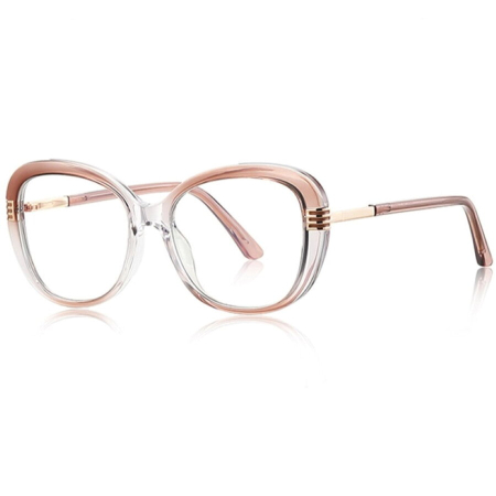 Rame de vedere Femei - Rame de Ochelari Dama Iriss beige transparent/gold protectie PC