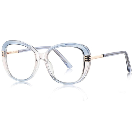 Rame de vedere Femei - Rame de Ochelari Dama Iriss blue transparent/gold protectie PC
