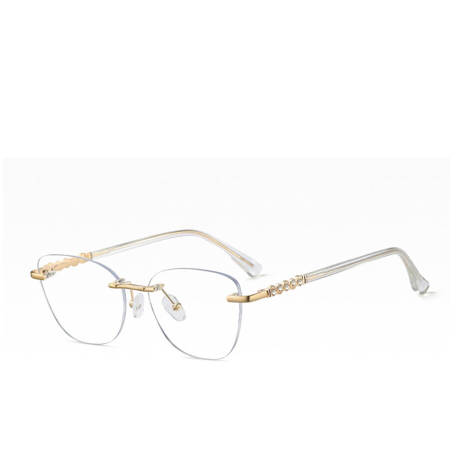 Ochelari Protectie PC - Rame de Ochelari Dama Luna gold/transparent protectie PC