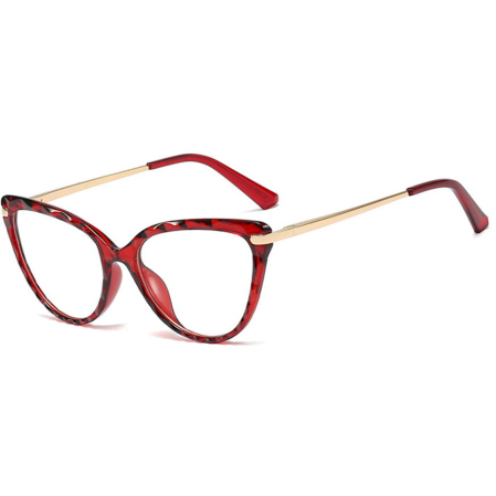 Ochelari Protectie PC - Rame de Ochelari Dama Sandy red transparent/gold protectie PC