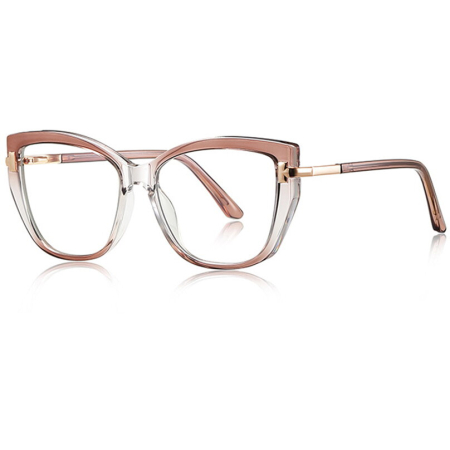 Ochelari Protectie PC - Rame de Ochelari Dama Sonya beige transparent/gold protectie PC