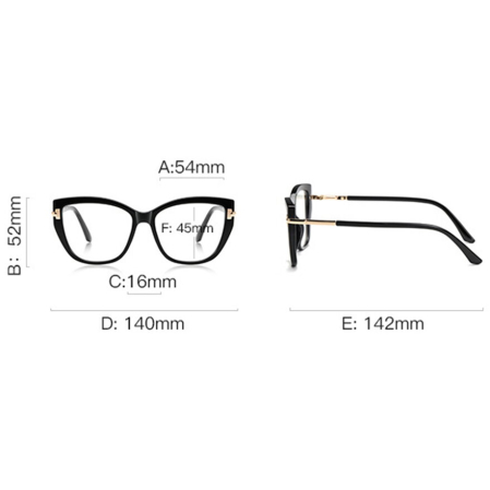 Rame de Ochelari Dama Sonya black/gold protectie PC [3]