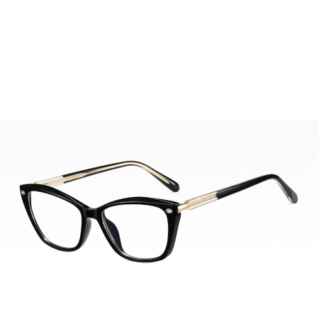 Ochelari Protectie PC - Rame de Ochelari Rame ochelari de vedere dama Silvie black/gold protectie PC