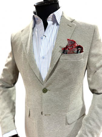 Smart Casual - Sacou Slim Fit Verde Deschis