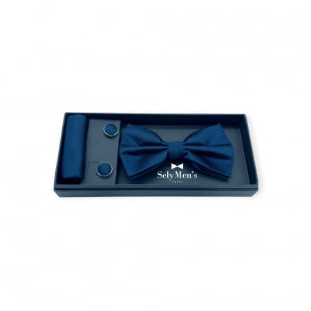 Set Papioane - Set papion Bleumarin Navy Gentleman’s Choice