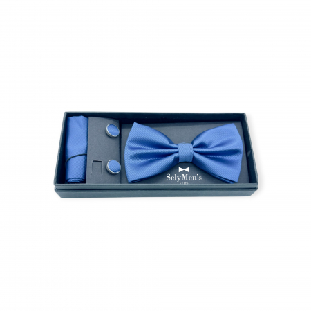Set Papioane - Set papion Albastru Gentleman’s Choice