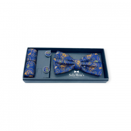 Set Papioane - Set papion Blue Prestige Gentleman’s Choice