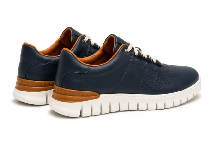 Sneakers Bărbați Bleumarin din Piele Naturală – Model Smart Casual Premium [1]