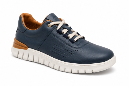 Sneakers Bărbați Bleumarin din Piele Naturală – Model Smart Casual Premium [1]