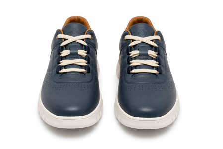 Sneakers Bărbați Bleumarin din Piele Naturală – Model Smart Casual Premium [3]