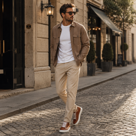 Sneakers Bărbați Urban Classic Cognac [4]
