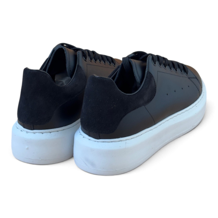 Sneakers Bărbați Urban Classic Negru din Piele Naturală – Fabricați în România [4]