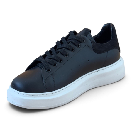 Sneakers Bărbați Urban Classic Negru din Piele Naturală – Fabricați în România [1]