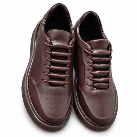 Sneakers Bărbați Urban Loop Brown din Piele Naturală Maro [3]