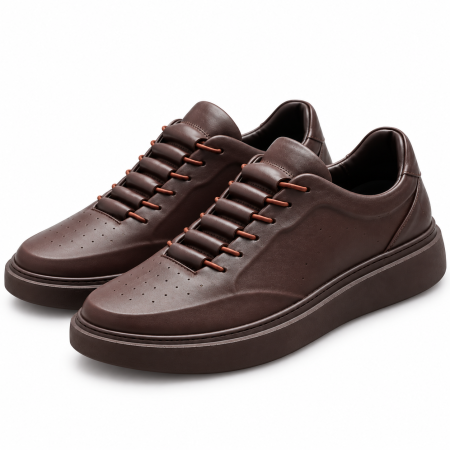 Sneakers Bărbați Urban Loop Brown din Piele Naturală Maro [1]