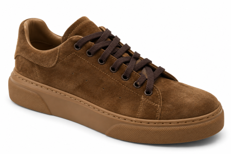 Sneakers Barbati Urban Suede Olive Piele Intoarsa Marone [1]