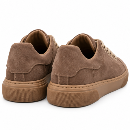 Sneakers Bărbați Urban Suede Taupe din Piele Naturală Întoarsă [2]