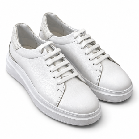 Sneakers - Sneakers Bărbați Urban White din Piele Albă
