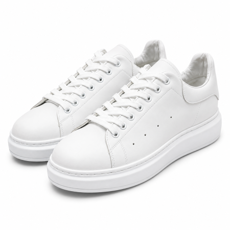 Sneakers Bărbați White Leather [1]
