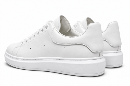 Sneakers Bărbați White Leather [2]