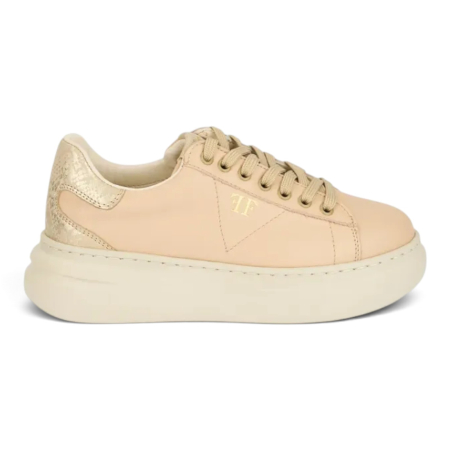 Sneakers Damă Bej Nude Delicate din Piele Naturală – Fabricați în România [1]