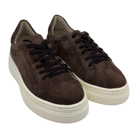 Sneakers damă - Sneakers Damă SIENA Brown din Piele Întoarsă