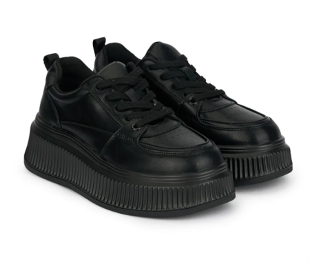 Sneakers damă - Sneakers damă Black Platform – Negru