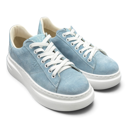 Femei - Sneakers Damă din Piele Întoarsă Sky Bleu