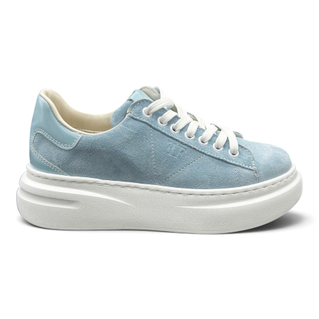 Sneakers Damă din Piele Întoarsă Sky Bleu [8]