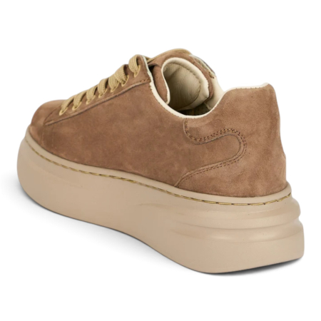 Sneakers Damă Sky Pink Nude din Piele Naturală Întoarsă [2]