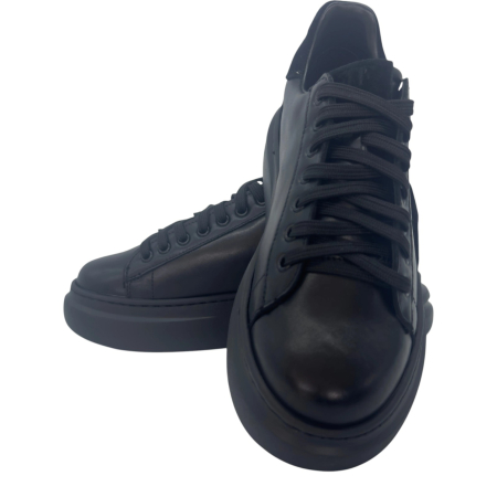 Sneakers Damă Urban Line Negru din Piele Naturală – Fabricați în România [4]