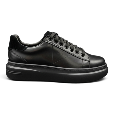 Sneakers damă din piele Urban Line – Negru [5]
