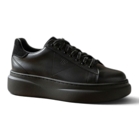 Sneakers damă din piele Urban Line – Negru [6]
