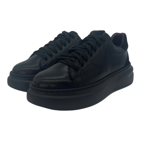 Sneakers Damă Urban Line Negru din Piele Naturală – Fabricați în România [3]
