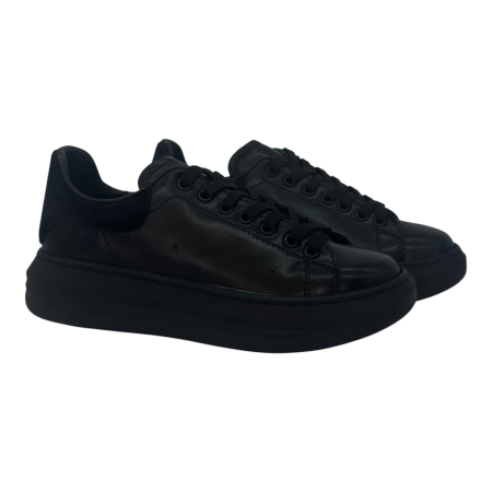Sneakers Damă Urban Line Negru din Piele Naturală – Fabricați în România [1]