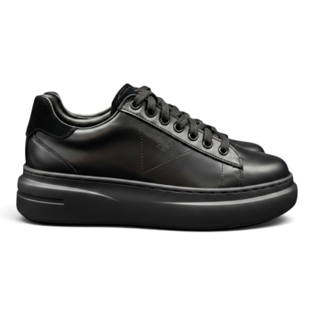 Sneakers damă din piele Urban Line – Negru [1]