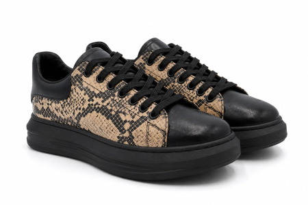 Sneakers damă - Sneakers Damă Luna Python din Piele Naturală – Fabricați în România