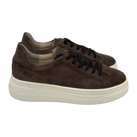 Sneakers Damă SIENA Brown din Piele Întoarsă [6]
