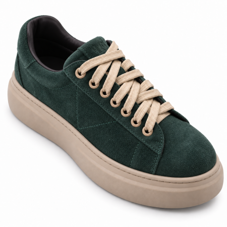 Sneakers Damă Siena Forest din Piele Întoarsă [2]