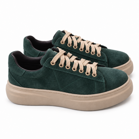 Sneakers Damă Siena Forest din Piele Întoarsă [4]