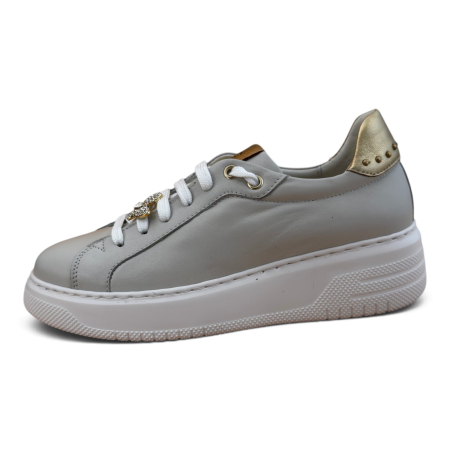 Sneakers Damă Sofia Gri din Piele Naturală – Fabricați în România [3]