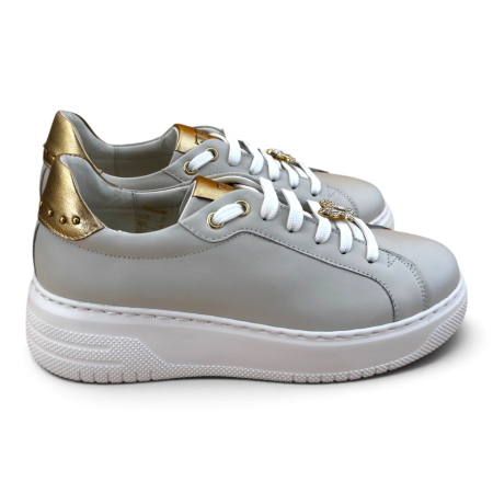 Sneakers Damă Sofia Gri din Piele Naturală – Fabricați în România [1]