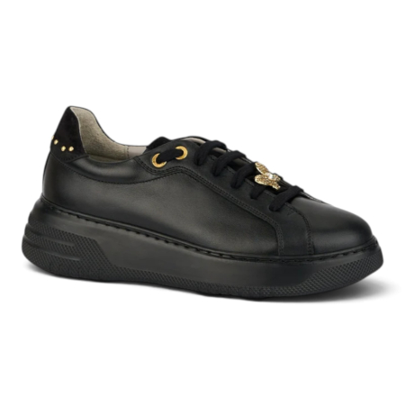 Sneakers Damă Sofia Negru din Piele Naturală – Fabricați în România [1]