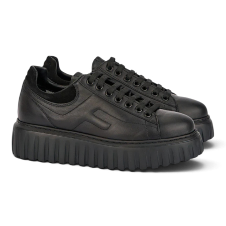 Sneakers Damă Victoria Black din Piele Naturală de Vițel [2]