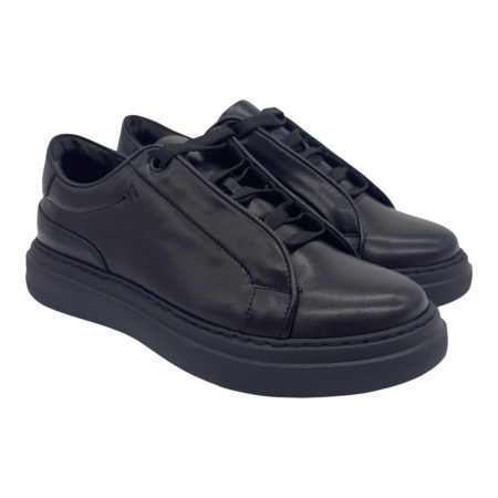 Sneakers Negru barbati din piele naturala [3]