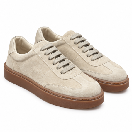 Sneakers - Sneakers Riviera Suede -Beige Sand